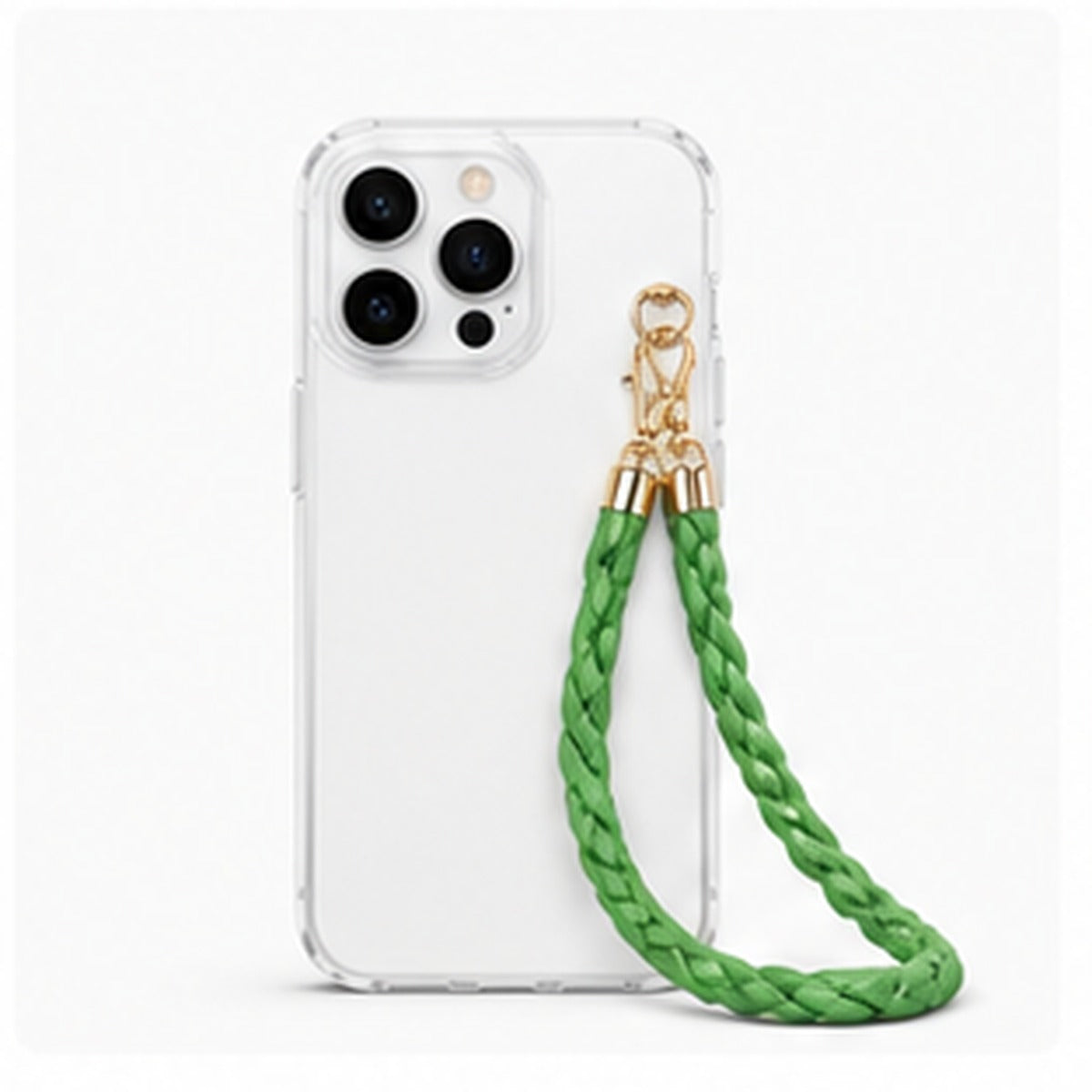 Havenoiva Green Charm Strap Clear Case